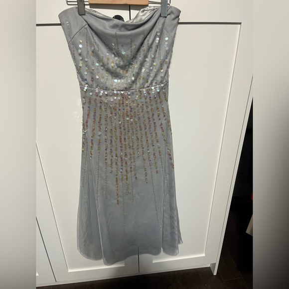 BCBG Maxazria A-line rule sequence dress worn 1x size 10 - Picture 2 of 6